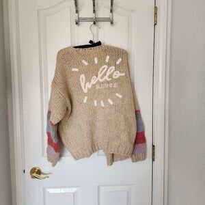hello sunshine cardigan size Medium, so cute!!
